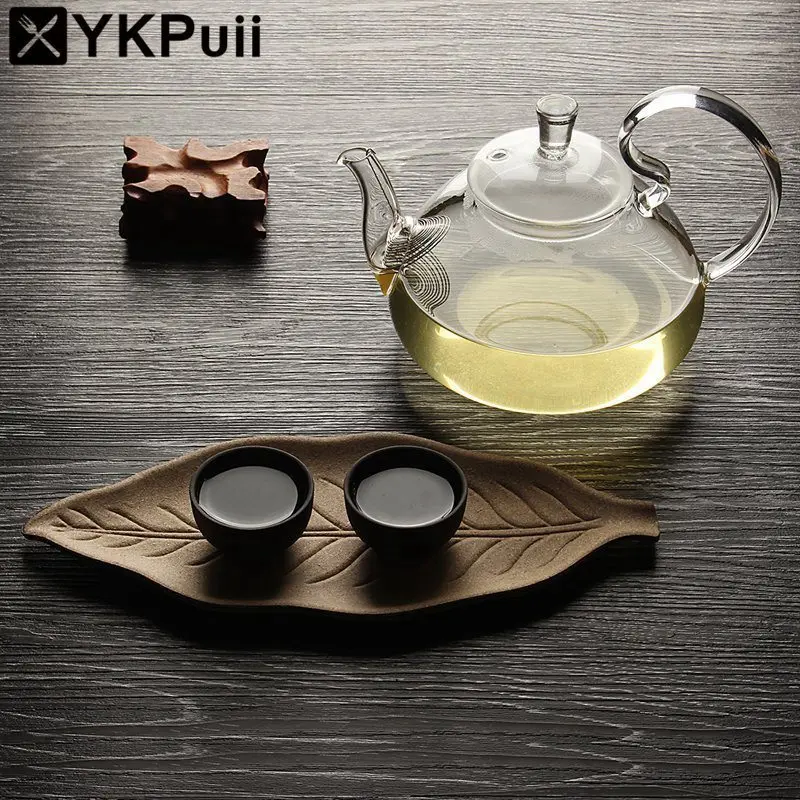 Новая Цветочная стеклянная ваза для чая Gongfu чайная машина с термостойким китайским стеклянным чайником и чайным фильтром
