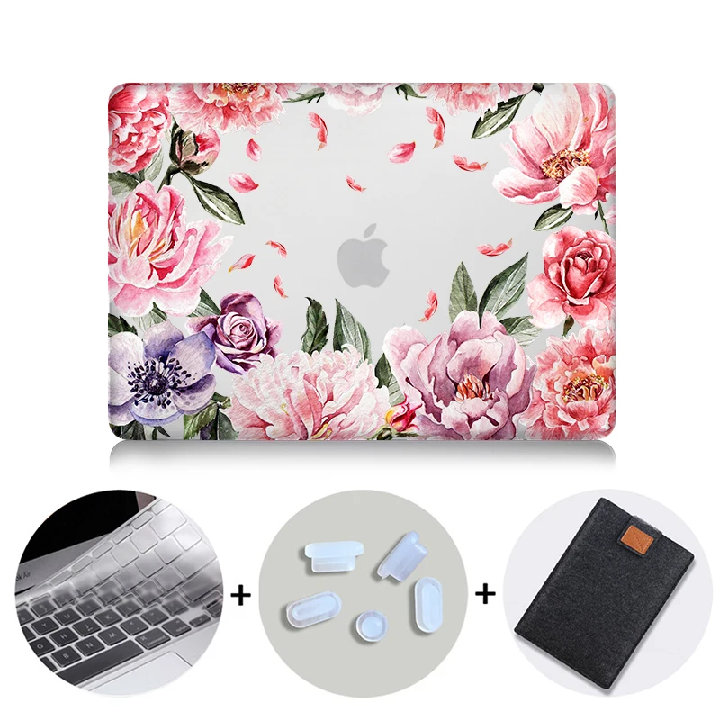 MB12 MTT чехол для ноутбука с цветочным узором и кристаллами для Macbook Air 11 13 Pro retina 13 15 дюймов с сенсорной панелью, Жесткий Чехол для ноутбука - Цвет: MB12