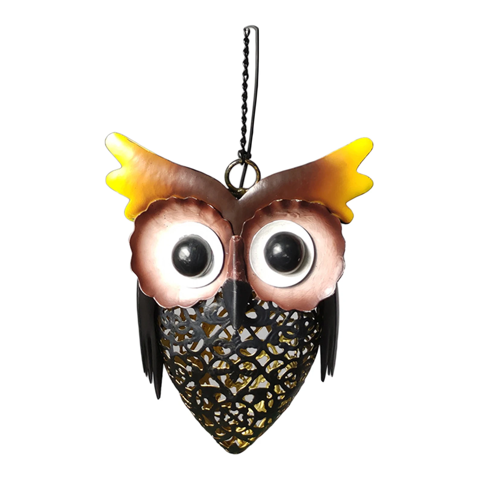

Metal Owl Solar Powered Garden Lights Silhouette Lamp Patio Path Lawn Decor