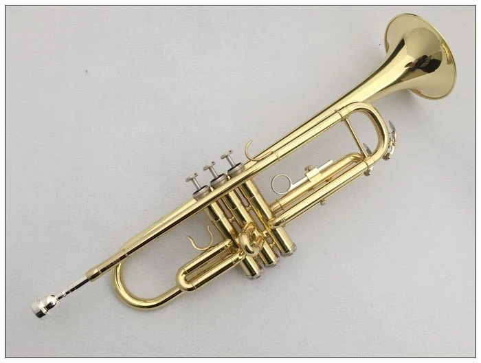 Труба Stradivarius TR-600 музыкальный инструмент плоская серебристая золотистая для