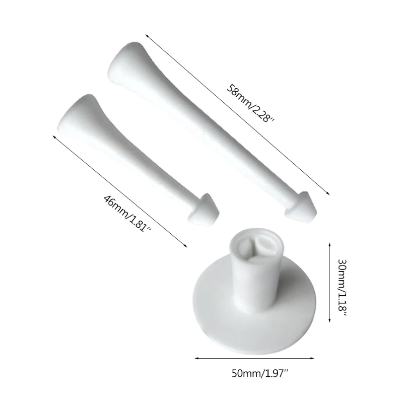 

Golf Tees with Tee Holder Durable Golf Mat Training Practice Accessories Plastic Golf Holder Golf Driving Range Practice