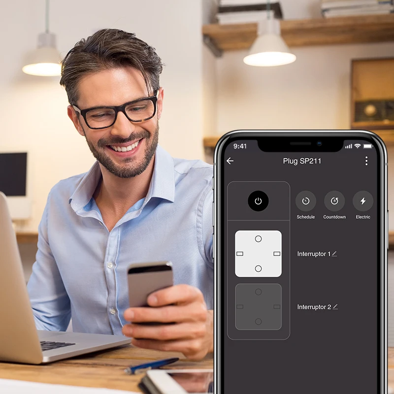 

2 In 1 Smart Plug WiFi Socket EU 16A Power Monitor Timing Function Tuya SmartLife APP Control Works With Alexa Google Assistant