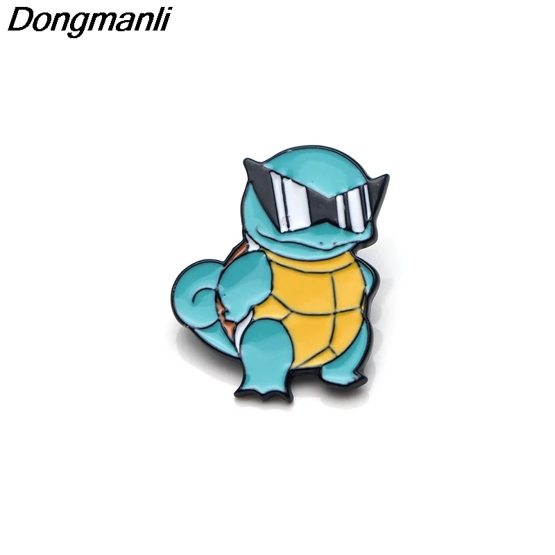 11 P3492 Dongmanli Pet Elf металлические эмалированные булавки и броши для женщин и мужчин нагрудные булавки рюкзак сумки значок детские подарки - Окраска металла: 11