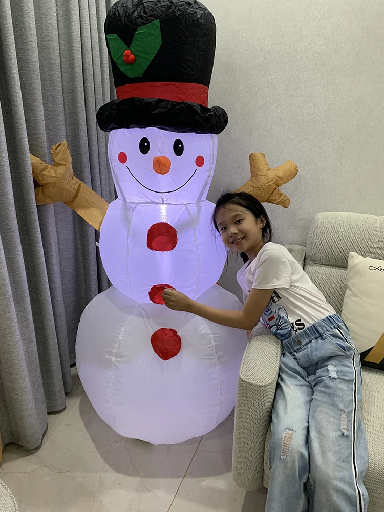 Высококачественный прекрасный надувной снеговик Санта Клаус 1 6 м рождественский