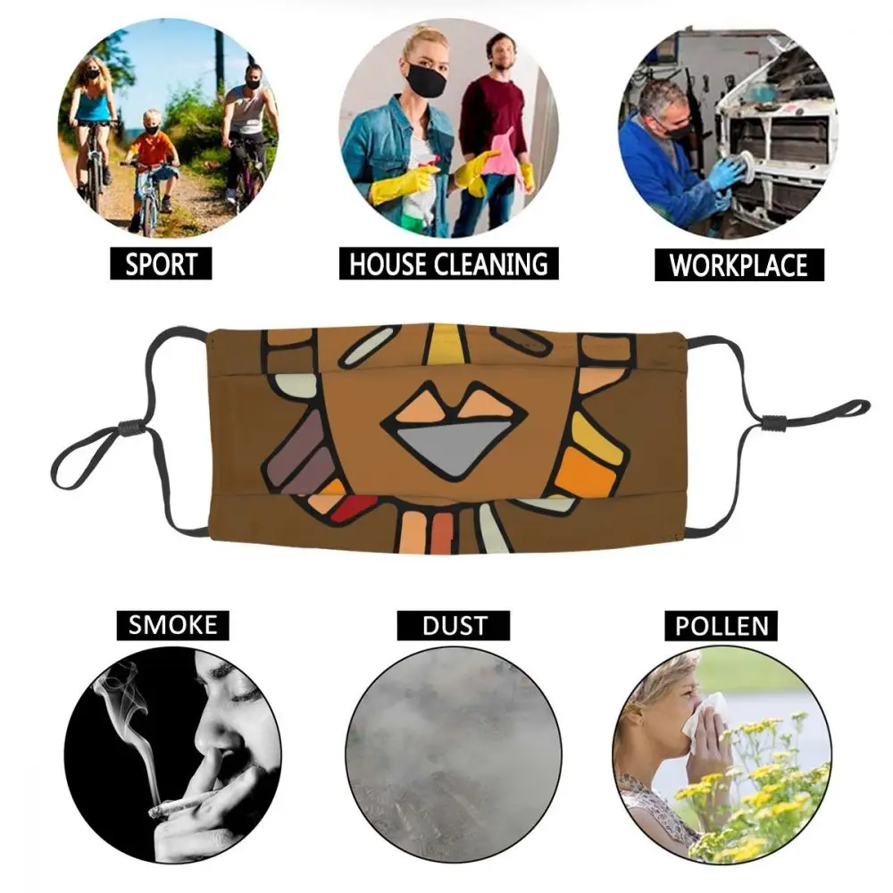 

Tribal Ethnic Face Face Mask Washable Reusable Mouth Masks for Men Women