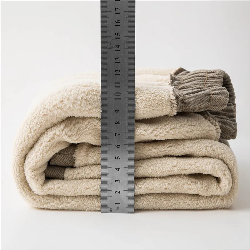 kids pants boys casual winter thick trousers for girls autumn pant fleece lined warm long 3 5 7 9 years |