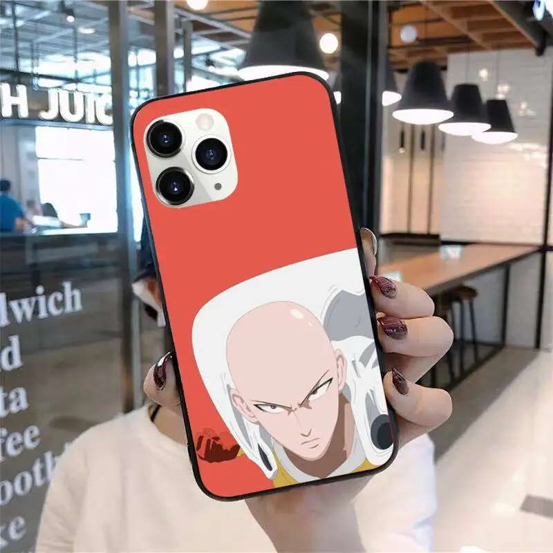 

Anime One Punch Man Phone Case for iPhone 11 12 mini pro XS MAX 8 7 Plus X XS XR