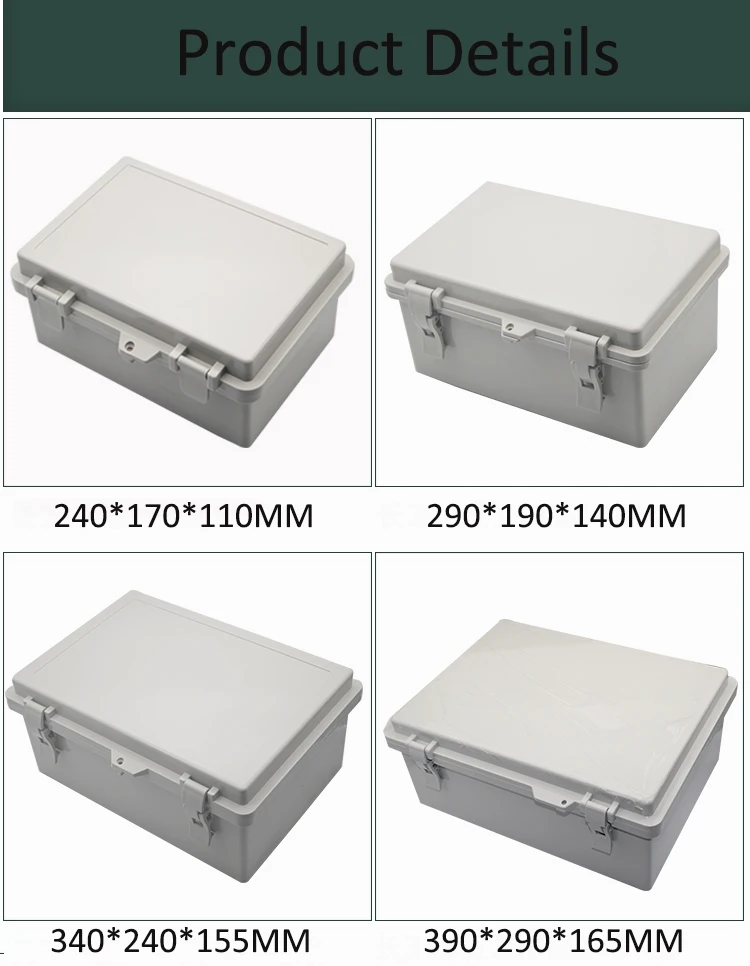 Electrical Waterproof Wall mounted Outdoor enclosure Junction box IP65 Enclosure Box Electronic Project Plastic Instrument Case |