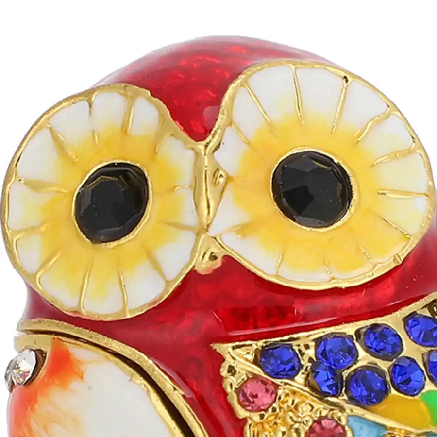 Шкатулка для украшений ручной росписи шкатулка в виде совы подарок семьи