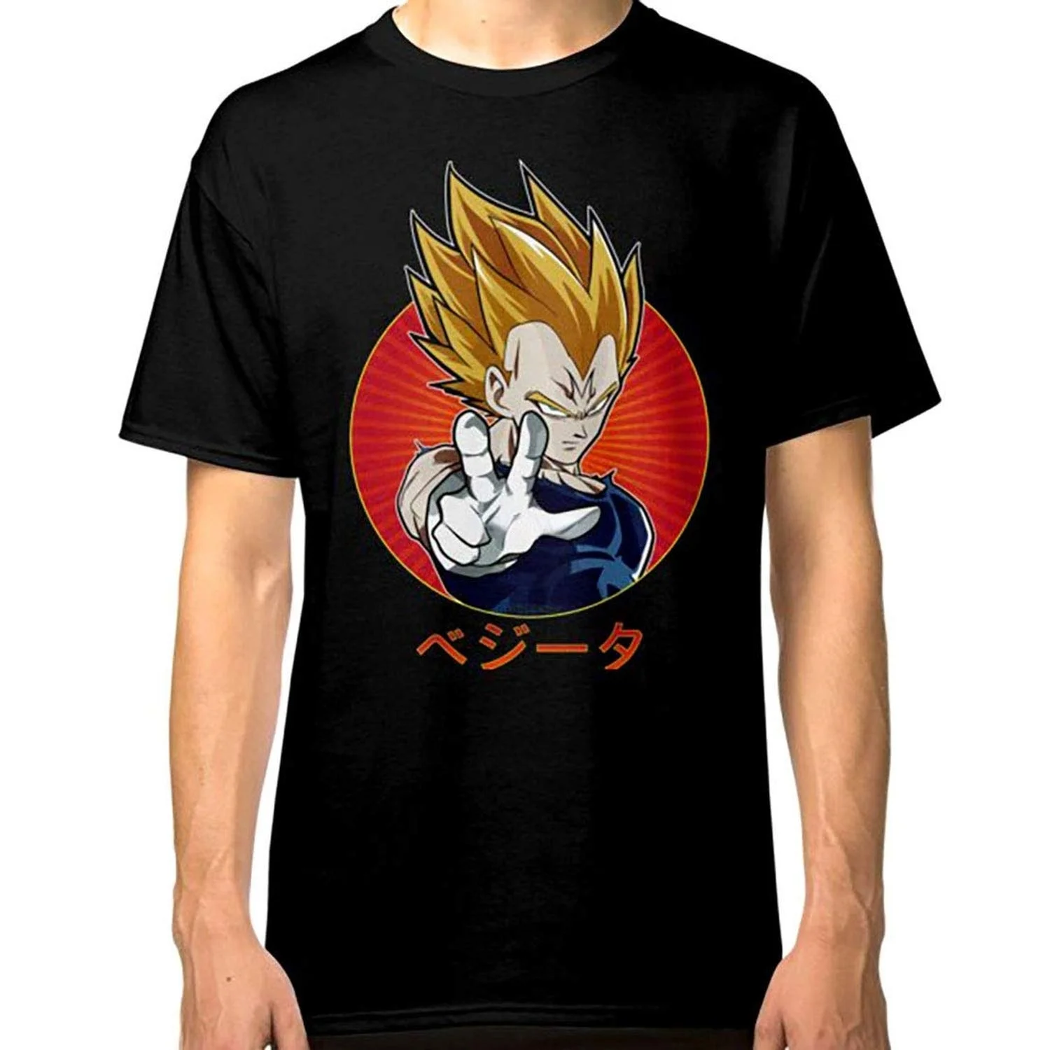 

Толстовка черного цвета с капюшоном Majin V e g e t a DBZ