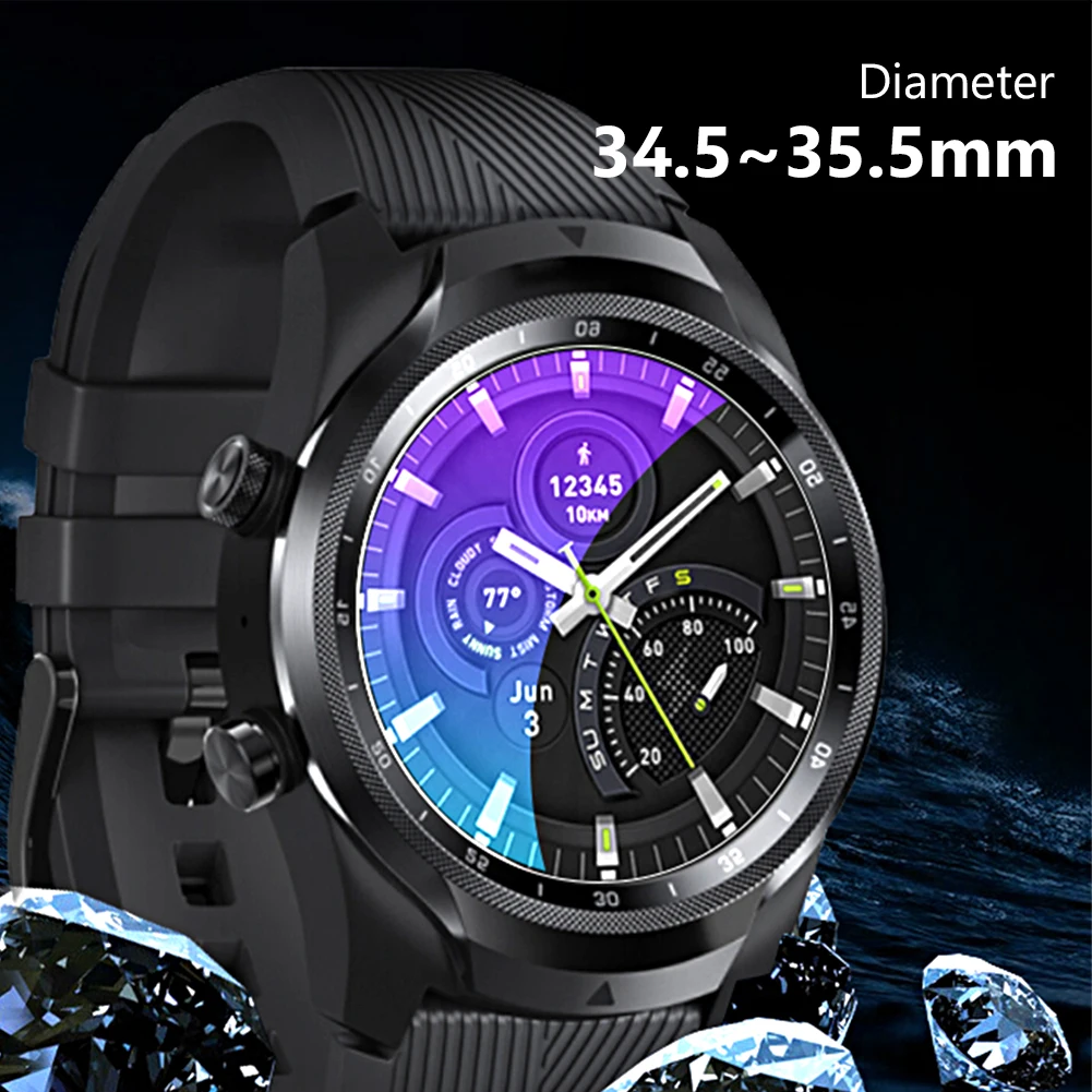 Smartwatch Tempered Glass Clear Protective Film Guard For Ticwatch S E S2 E2 C2 Pro Watch  Full Display Screen Protector Cover