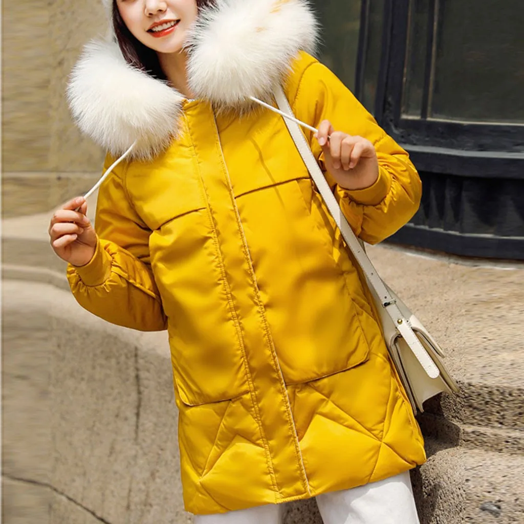 Женские зимние пальто 2019 парки для женщин теплая верхняя одежда с капюшоном