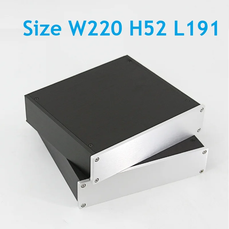 

Preamp Hi End Panel Chassis DIY Small Size DAC Decoder Power Amplifier Supply Case Anodizor Aluminum Box PSU Audio W220 H52 L191