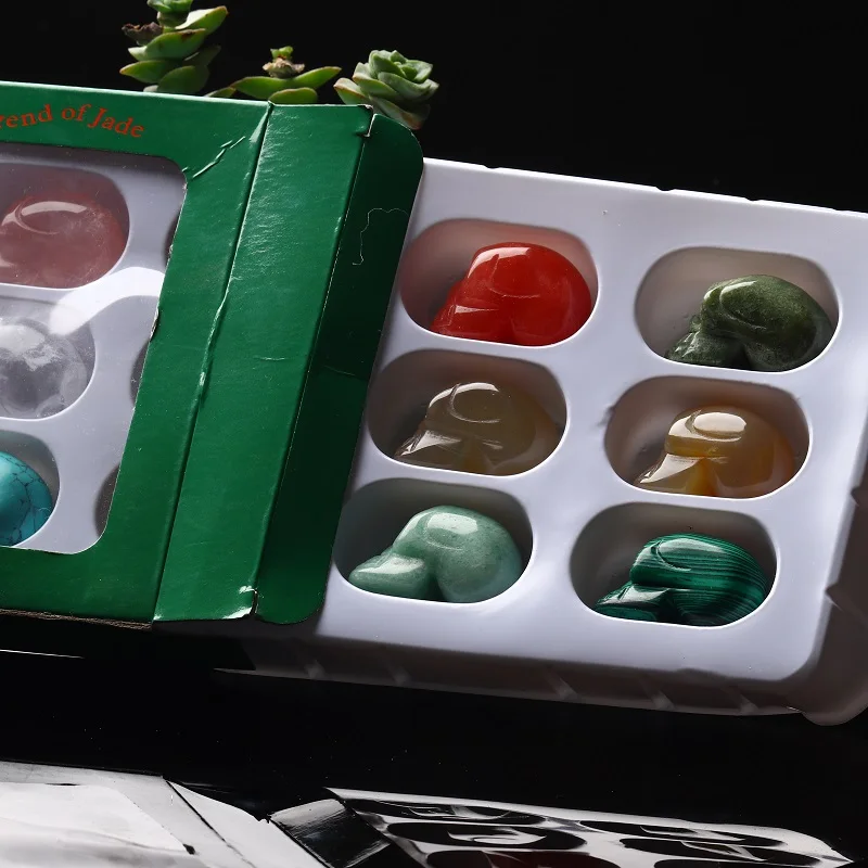 12 в 1 комбинированный набор череп из натурального хрусталя каменные изделия