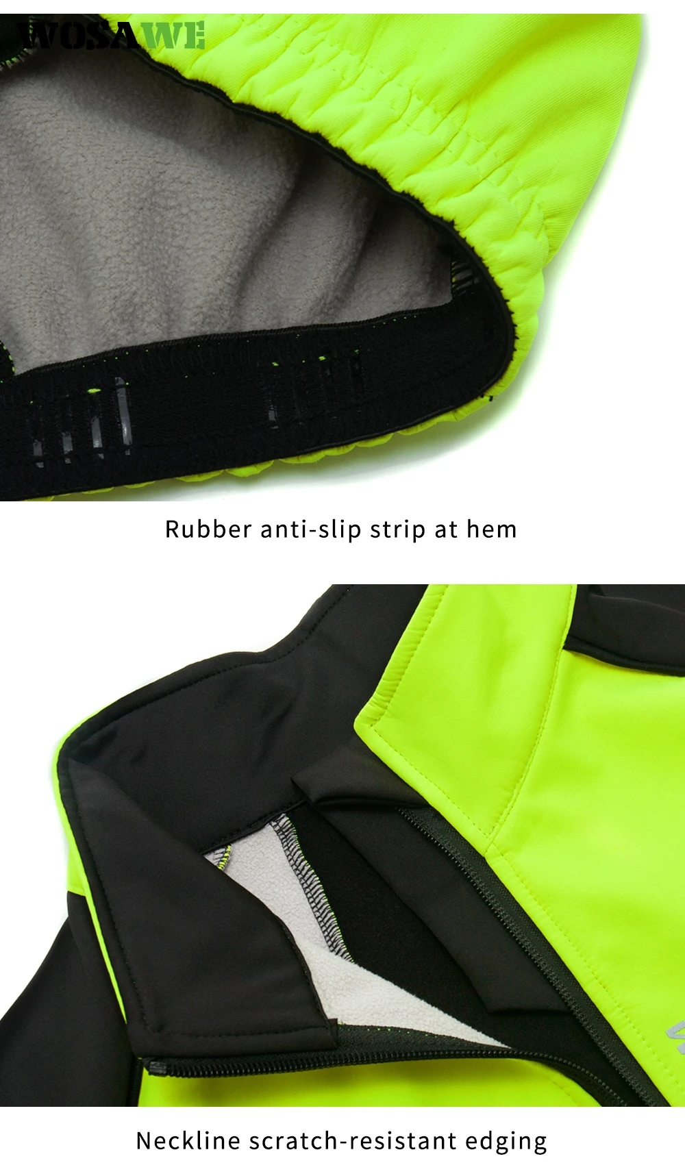 Мужская зимняя ветрозащитная велосипедная куртка WOSAWE водоотталкивающая на