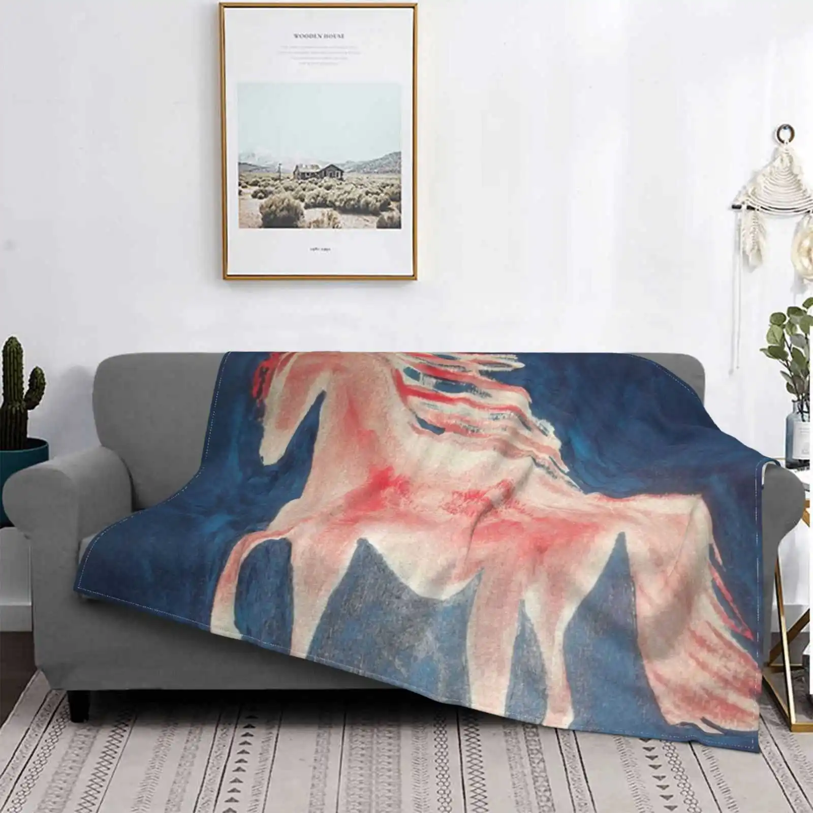 Темно-синее и серебряное абстрактное лошадь низкая цена новый принт Новинка