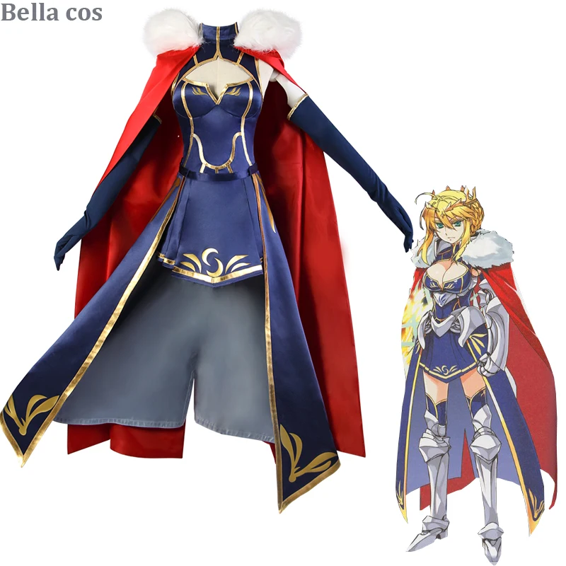 Fate Grand Order saber Altria Pendragon маскарадный костюм женское платье униформа костюмы для