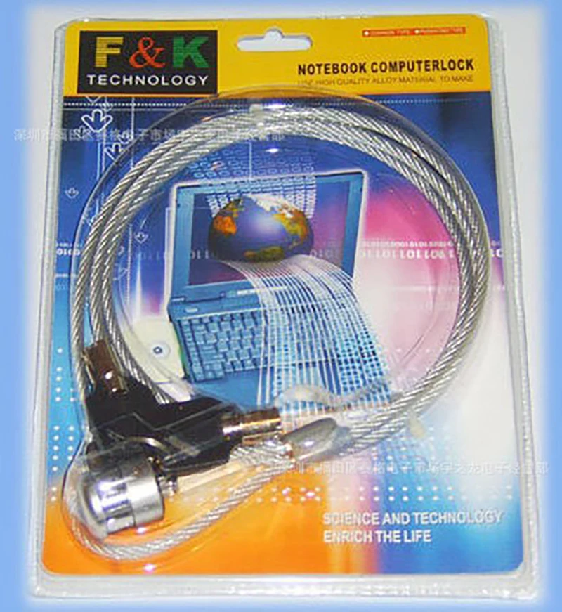 

1.2m Anti-Theft Office Notebook Laptop PC Computer Desk Key Security Lock Chain Cable