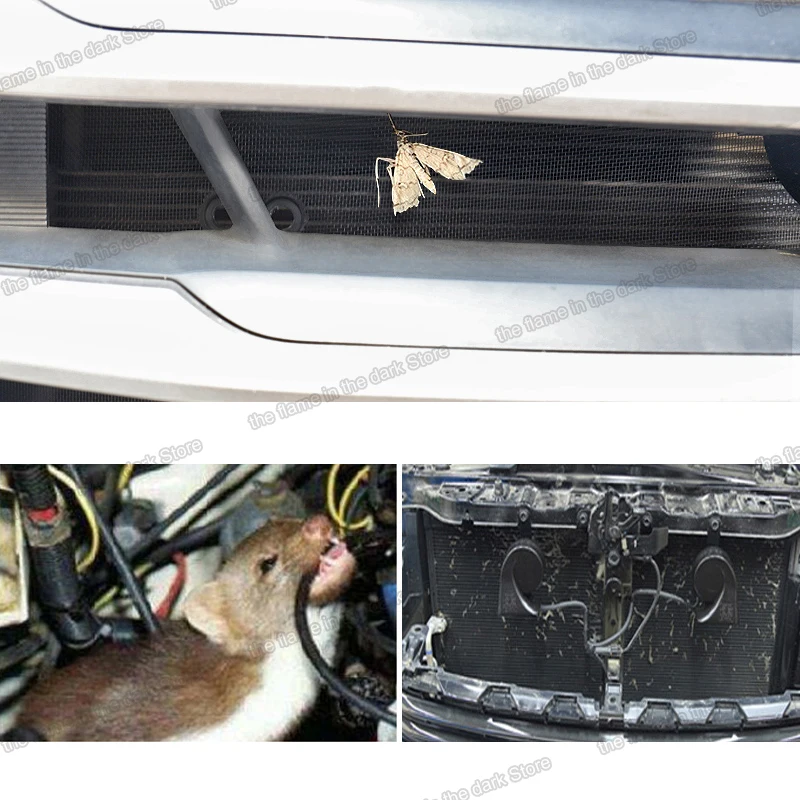 

Lsrtw2017 Stainless Steel Car Middle Net Engine Hood Front Grill Net for Hyundai Tucson 2015 2016 2017 2018 2019 2020