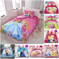 disney cinderella bella princess rapunzel girls bedding set kids gift duvet cover bed sheet pillowcase twin single drop shipping