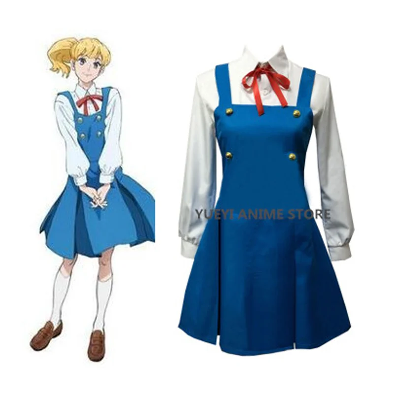 

Anime ACCA13 Glossular Cosplay Dress shoulder-straps Halloween Christmas Costume customized any size