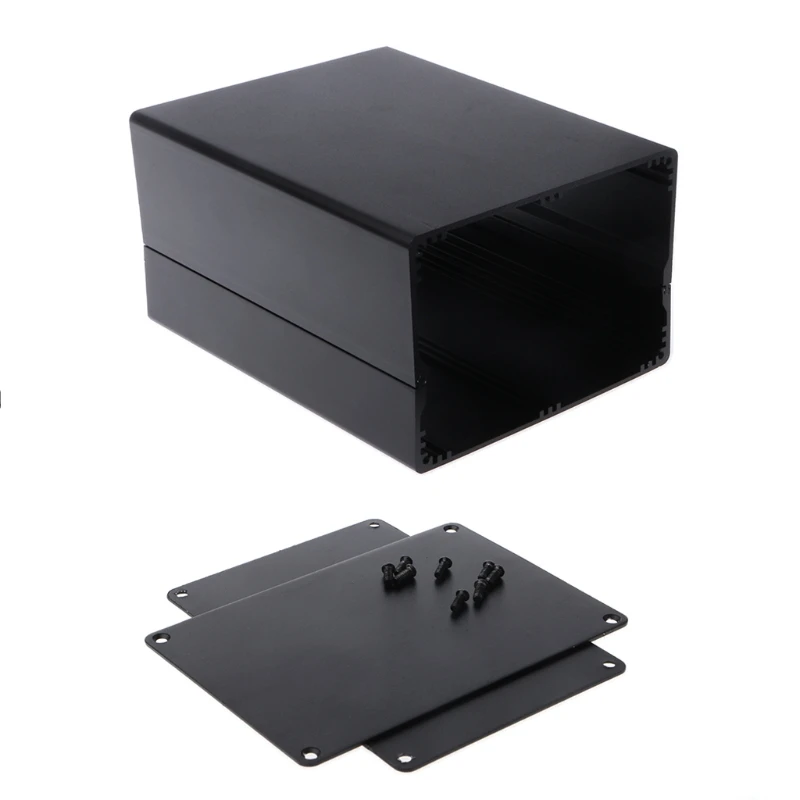 Aluminum Enclosure DIY Project Case Power Junction Box 155x120x83mm Black | Обустройство дома