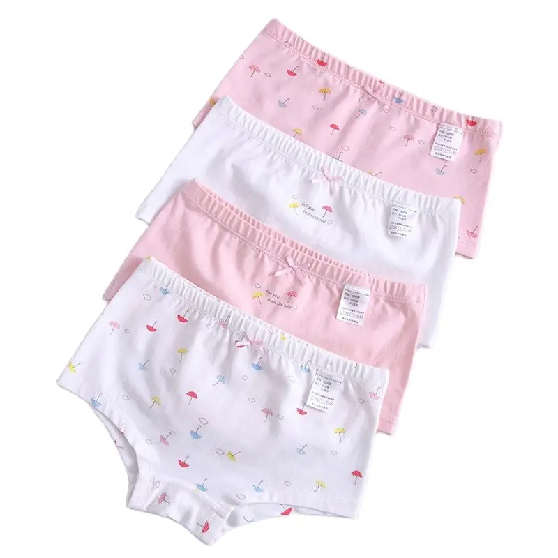 

4pcs Girls Cartoon Boxes Children Cotton Underwear Cute Printing Panties Kids Short Panties Girl Underpants Briefs Boxer briefs