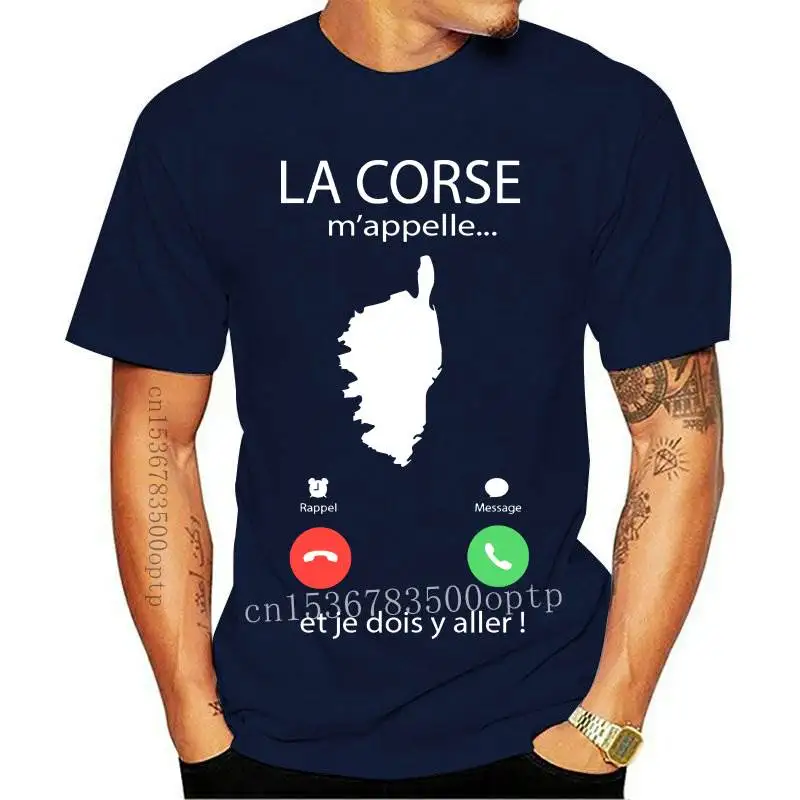 

New Mens t-shirt corsica calls me