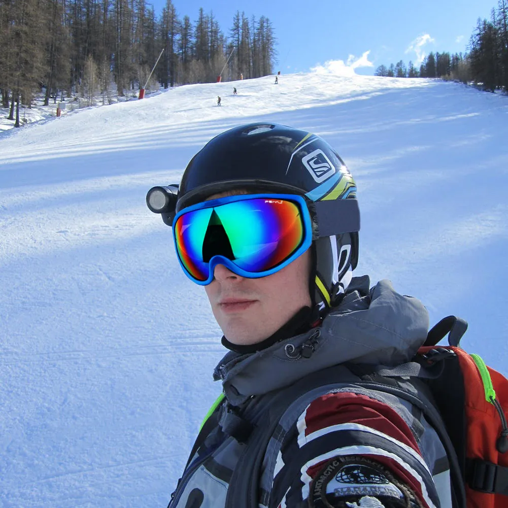 Лыжные очки для мужчин и женщин мужские однослойные спортивные велоспорта