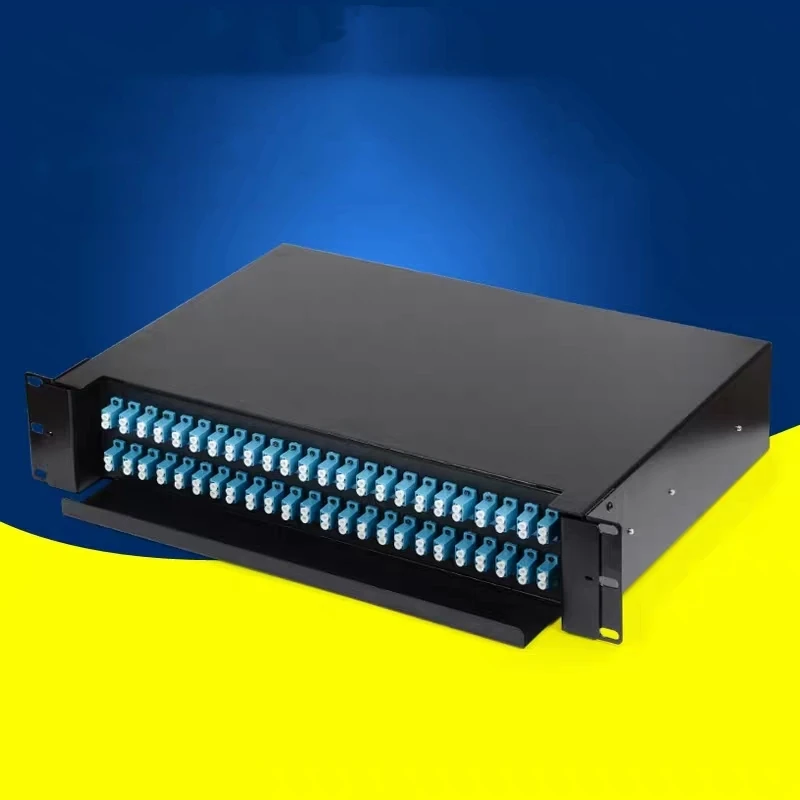 48port fiber optic termination box 96 cores LC duplex SM ins