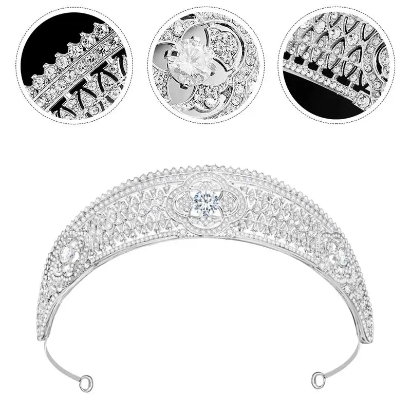 

1 Pc Royal Style Gorgeous Rhinestone Bridal Tiara Wedding Headband Tiara Hairband