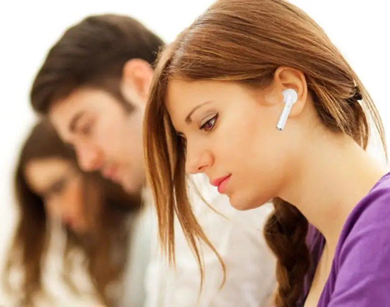 Мини Bluetooth Беспроводные наушники с микрофоном Музыка Спорт гарнитура