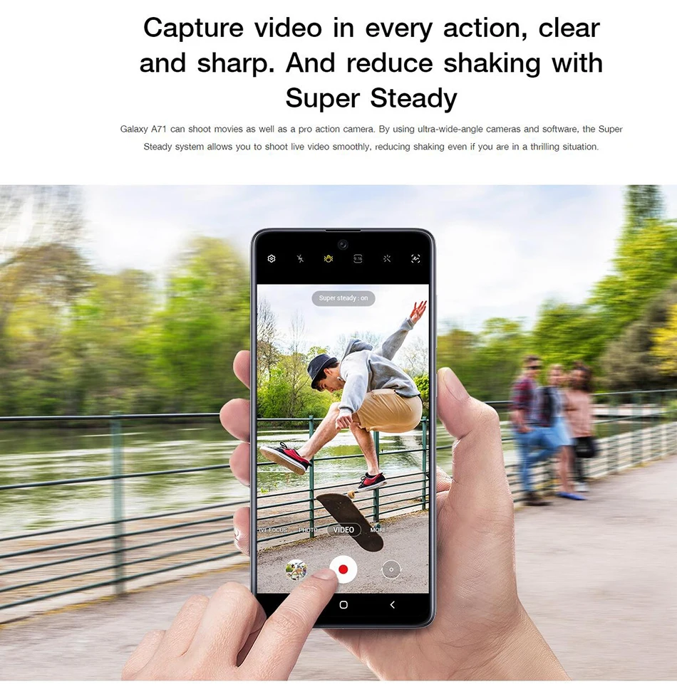 Фирменная Новинка Samsung Galaxy A71 A715F/DS LTE мобильный телефон 8 Гб оперативной памяти 128