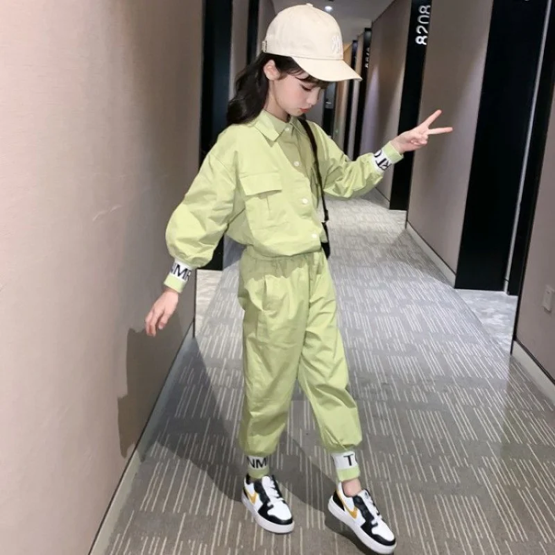 Elegant Spring Autumn Baby Boys Girls Set Kids Sweatshirts +Pants Sport Tracksuit Teenage Children Clothing Suit High Quality