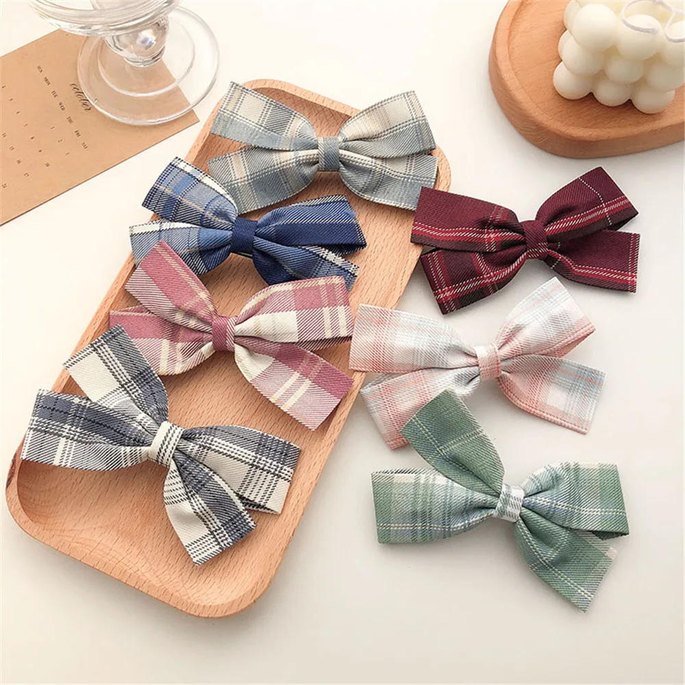 

13 Colors Cotton Linen Leopard Printed Bowknot Hair Clips For Cute Girls Barrettes Safty Hairpins Headwear Kids Hair Accessories