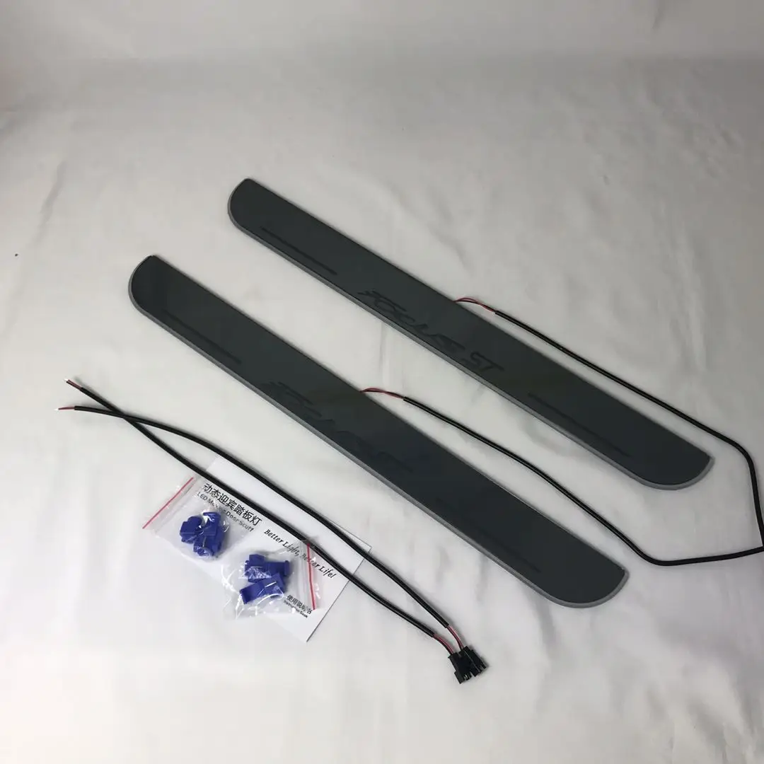 

Acrylic mobile LED welcome scooter wear plate door sill frame path light for Ford Focus accessories dedicated Flow/fixed light