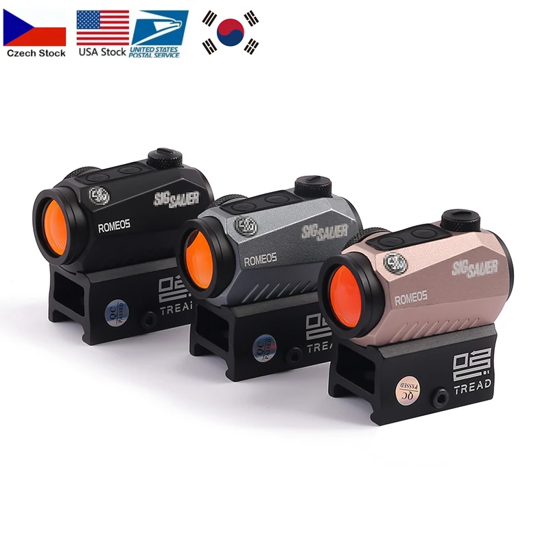 Hunting SIG Romeo 5 – 1x20mm Compact 2 Moa Red Dot Sight Réflexe Airsoft, Fusil De Chasse, Montage Sur Rail