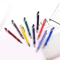 creative color touch screen ballpoint pen multicolor press metal pen business advertising gift pen