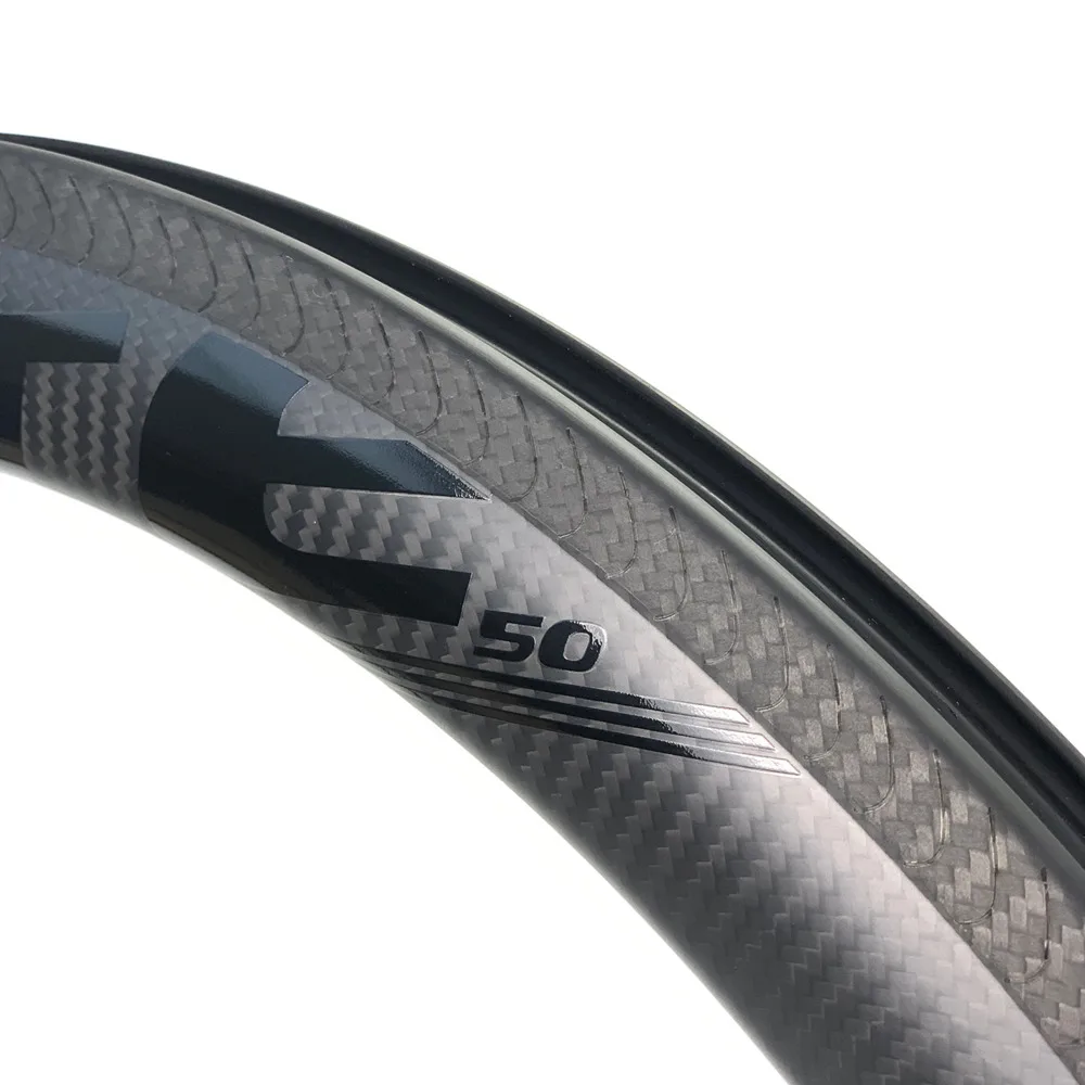 ELITEWHEELS 700c дорожный велосипед обод из углеродного волокна 50 мм 3K Twill матовый V