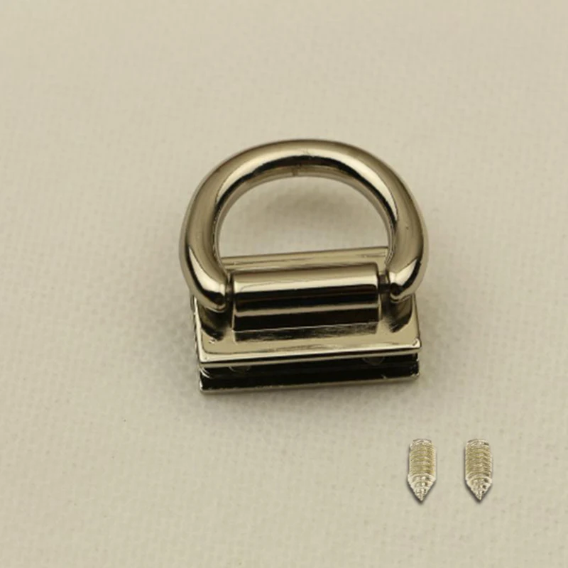silver 1 шт. металлическая прочная Пряжка Twist Lock фурнитура Сумочка DIY Поворотный замок застежка для сумки сплошной цвет сумка аксессуары - Цвет: silver
