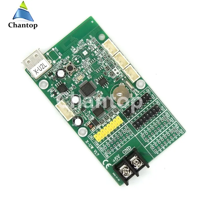X-U2L USB светодиодный блок управления 512*32 пикселей u-диск светодиодный блок управления для монохромного/двухцветного модуля P10, f3.75, f5.0