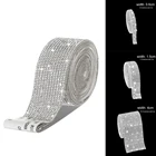 Самоклеящаяся Бриллиантовая лента, наклейка сделай сам Стразы для декоративно-прикладного искусства, сделай сам, алмазная нашивка для одежды