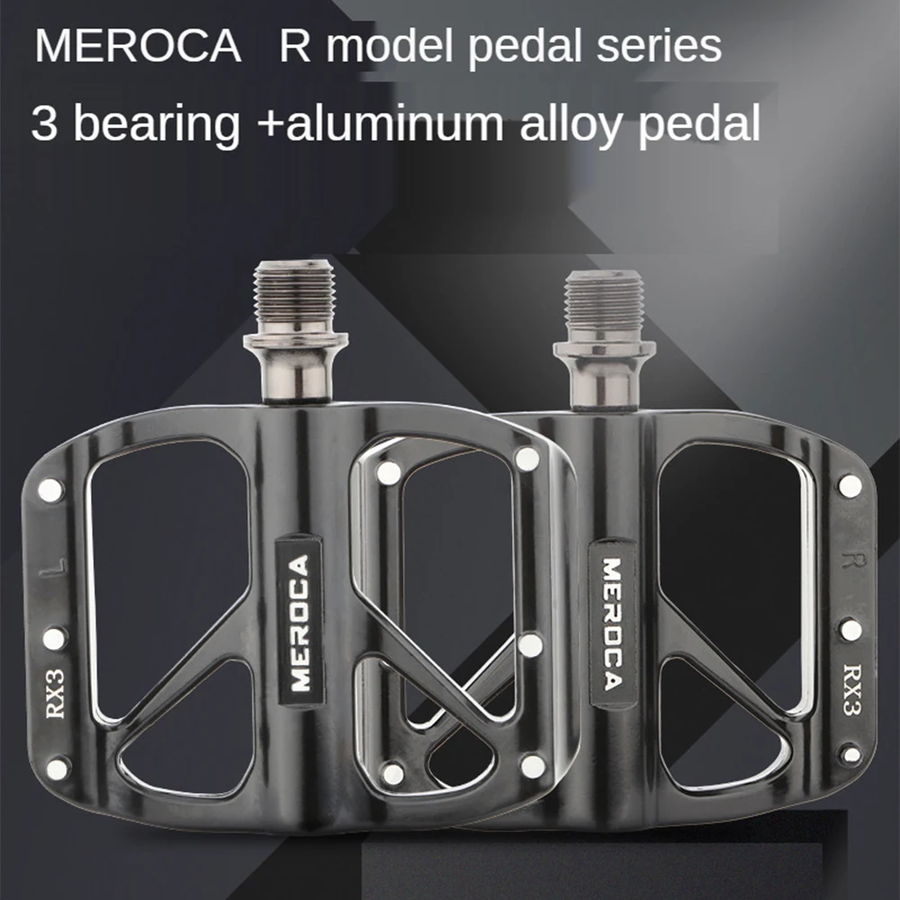 

Metal Bicycle Pedal Aluminum Alloy Anti-Skid Nail Bike Pedal Mountain Road Cycling Type 3 Bearing Footboard Bike Accessories