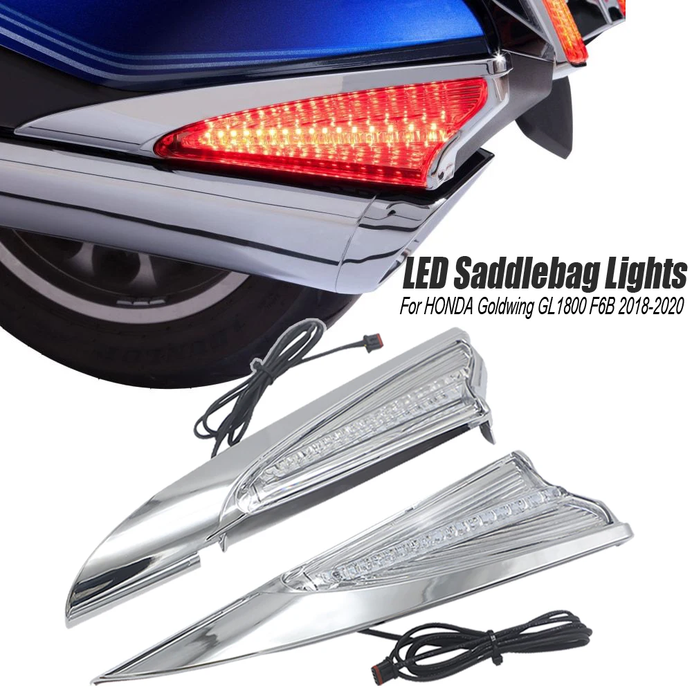 

Новинка для HONDA Gold Wing GL 1800 Goldwing GL1800 F6B 2018 2019, чехол для мотоциклетного седла Accent, накладка со светодиодсветильник кой 2020