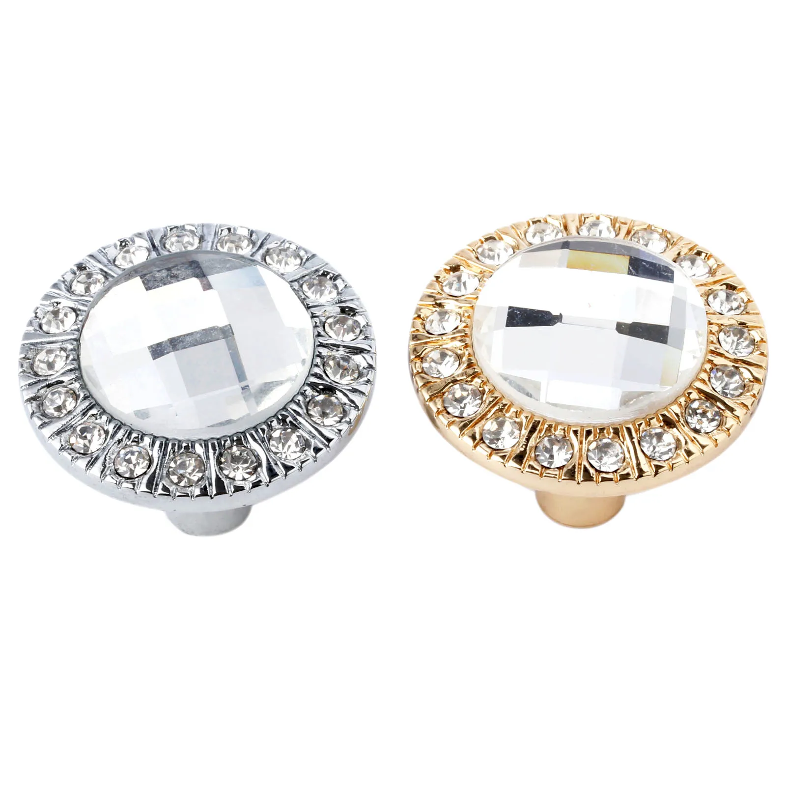 Стеклянная Ручка для комода мебельные рукоятки с кристаллами выдвижной кухонный