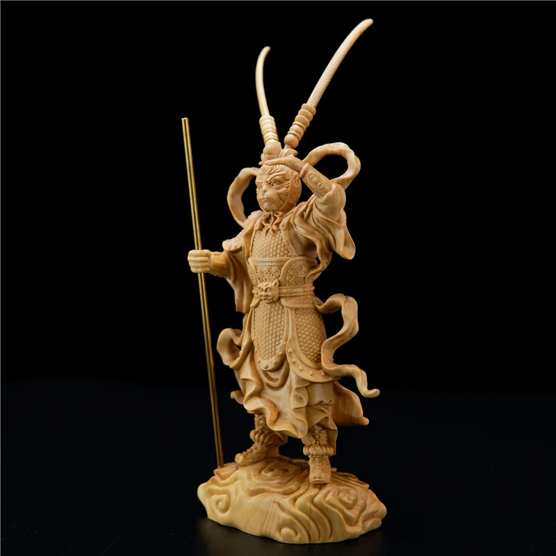 CCZHIDAO Sun Wukong Обезьяна Король 18 см деревянная статуя китайский подарок из бокса