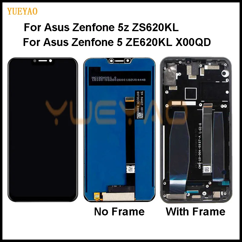 ЖК-дисплей для Asus Zenfone 5z ZS620KL с рамкой 5 ZE620KL ЖК-экран дигитайзер Запасные части |