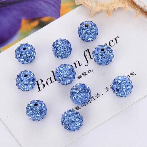 Модные 20 шт 8 10 мм Стразы круглые бусины для браслета серьги DIY хрустальный шар