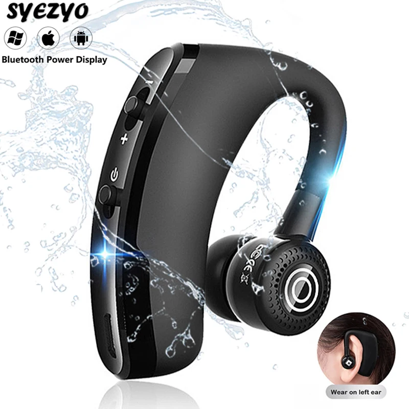 Беспроводные наушники V9 Bluetooth водонепроницаемые спортивные вкладыши для OPPO Huawei