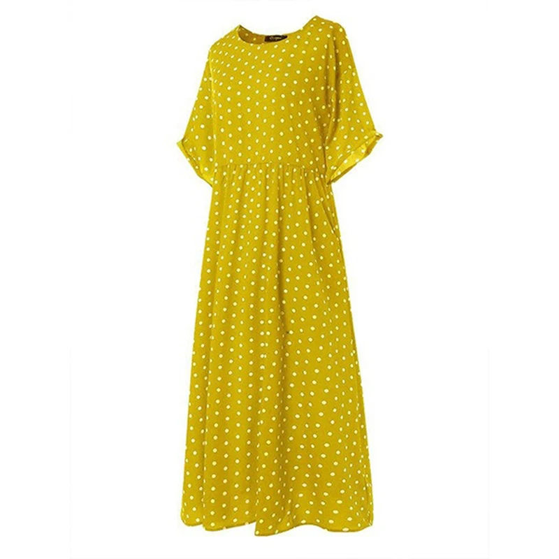 Женское Сексуальное Красное Платье макси с круглым вырезом и оборками женское